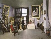 Frederic Bazille the artist s studio ,nine rue de la condamine oil painting artist